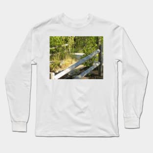 White Mountains, Lower Falls, Kancamangus Highway,New Hampshire, US Long Sleeve T-Shirt